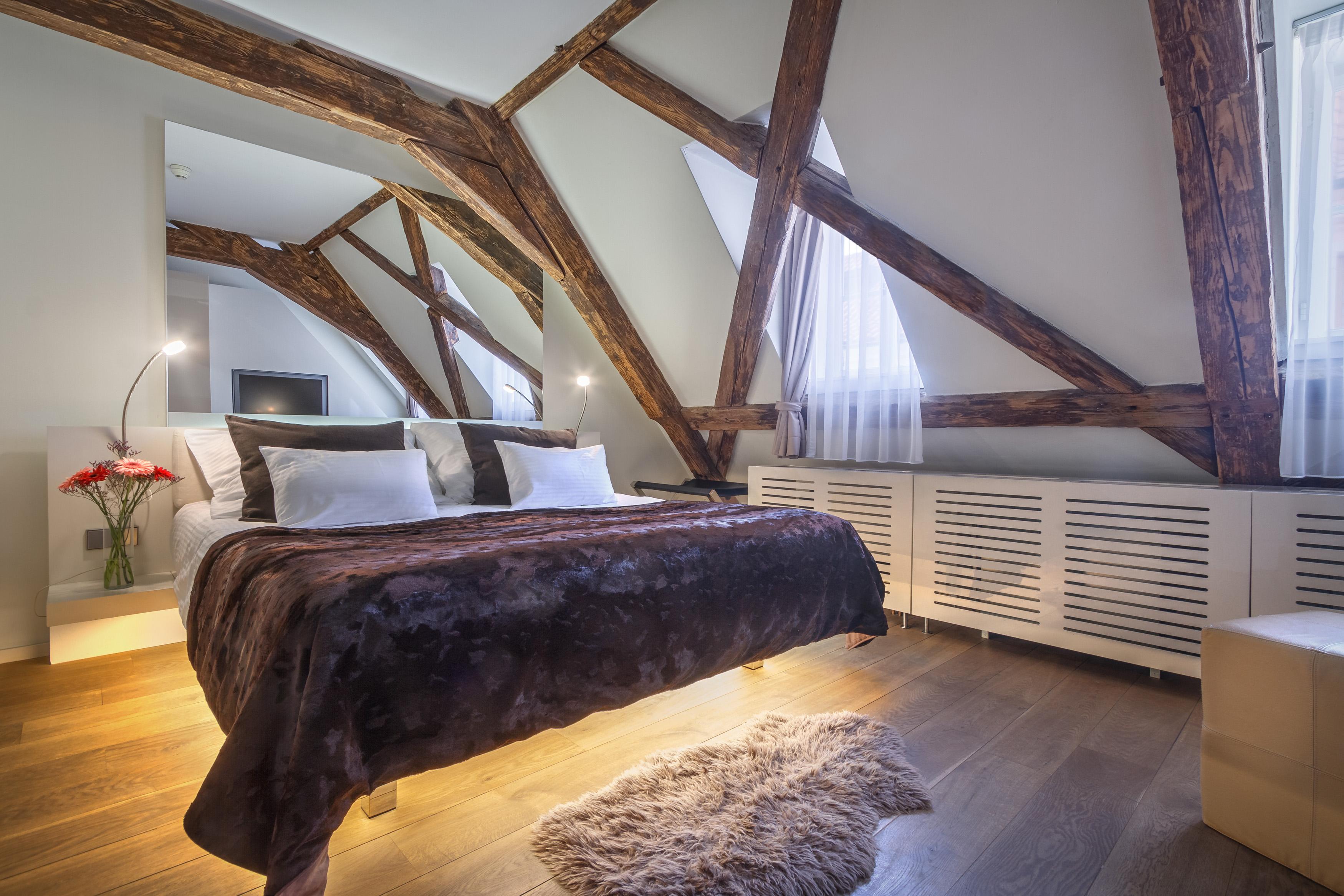 Three Storks Hotel Prague Exterior photo A room at the hotel