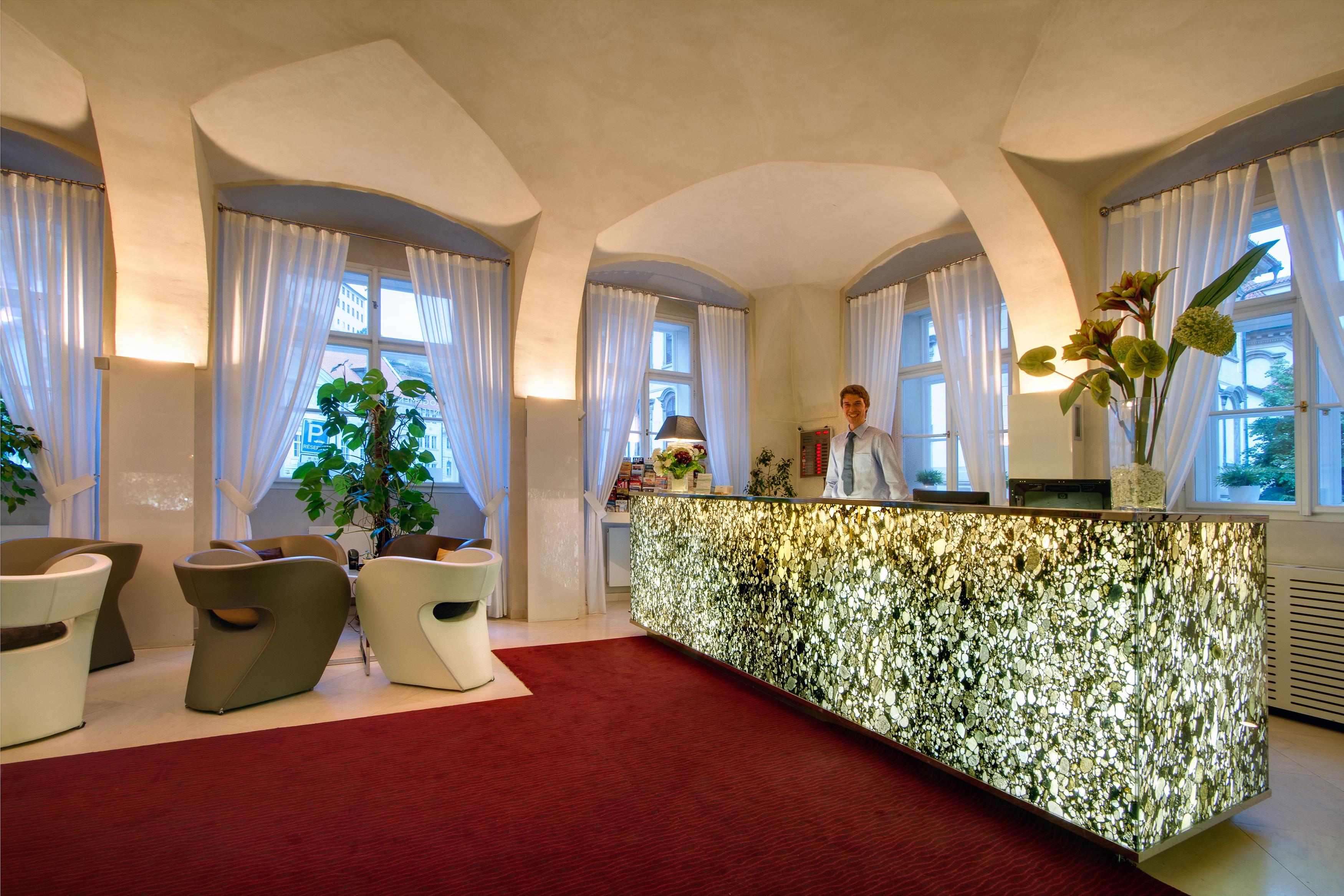 Three Storks Hotel Prague Exterior photo Reception area